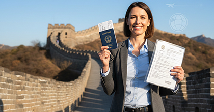 China Visa - Great Wall of China